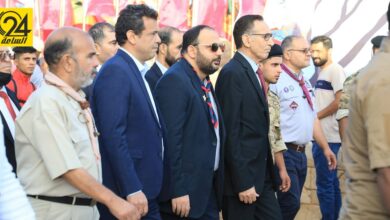 وزير الاقتصاد يشارك بحفل انطلاق اللقاء الوطني لجوالة ليبيا وشباب الجامعات