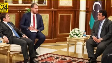 المنفي لـ«وزير خارجية إسبانيا»: نعمل على تعزيز المصالحة وإجراء الانتخابات المتزامنة