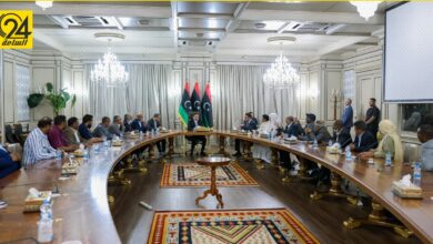 «الدبيبة» يلتقي أعيان قبيلة أولاد سليمان لمناقشة مشروع المصالحة الوطنية