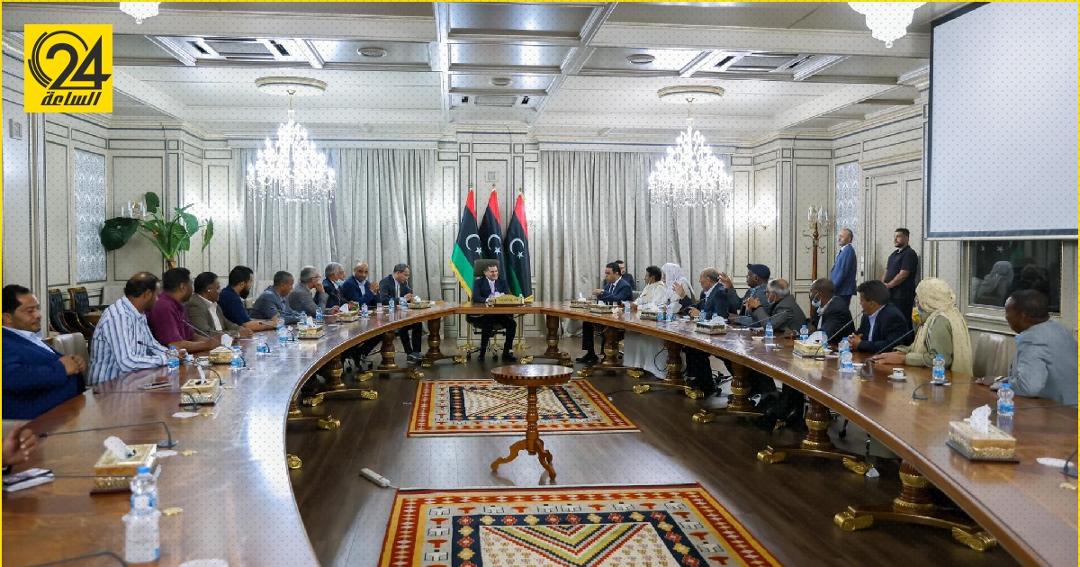 «الدبيبة» يلتقي أعيان قبيلة أولاد سليمان لمناقشة مشروع المصالحة الوطنية