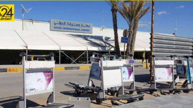 وفد أردني يتفقد مطار معيتيقة للاطلاع على إجراءات التشغيل