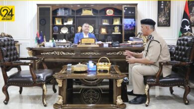 وزير الداخلية يبحث مع مدير أمن سرت مشكلات المديرية وآليات حلولها