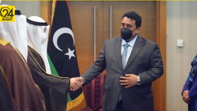 المنفي يستقبل وزير خارجية الكويت قبيل انطلاق مؤتمر مبادرة "استقرار ليبيا"
