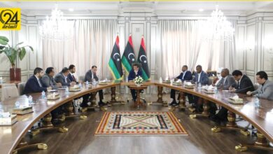 بوجناح يلتقي وفد غات في ديوان رئاسة الوزراء بطرابلس