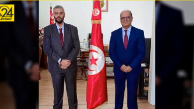 «ثابت» ونظيره التونسي يناقشان تعزيز آليات التعاون البناء