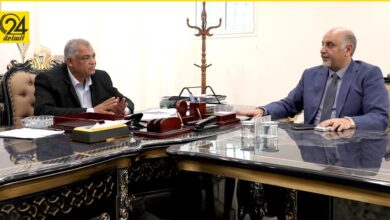 القطراني يناقش مع وزير التخطيط مستخلصات المشروعات المتعاقد عليها من قبل الحكومة المؤقتة السابقة
