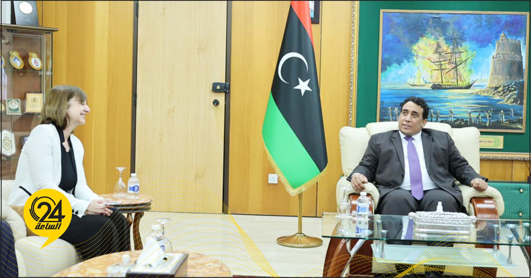 المنفي لـ«السفيرة الفرنسية»: أتطلع إلى مزيد من التعاون معكم لتحقيق الاستقرار بليبيا