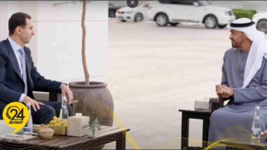 «بن زايد» و«بن راشد» يستقبلان الرئيس السوري بشار الأسد في الإمارات