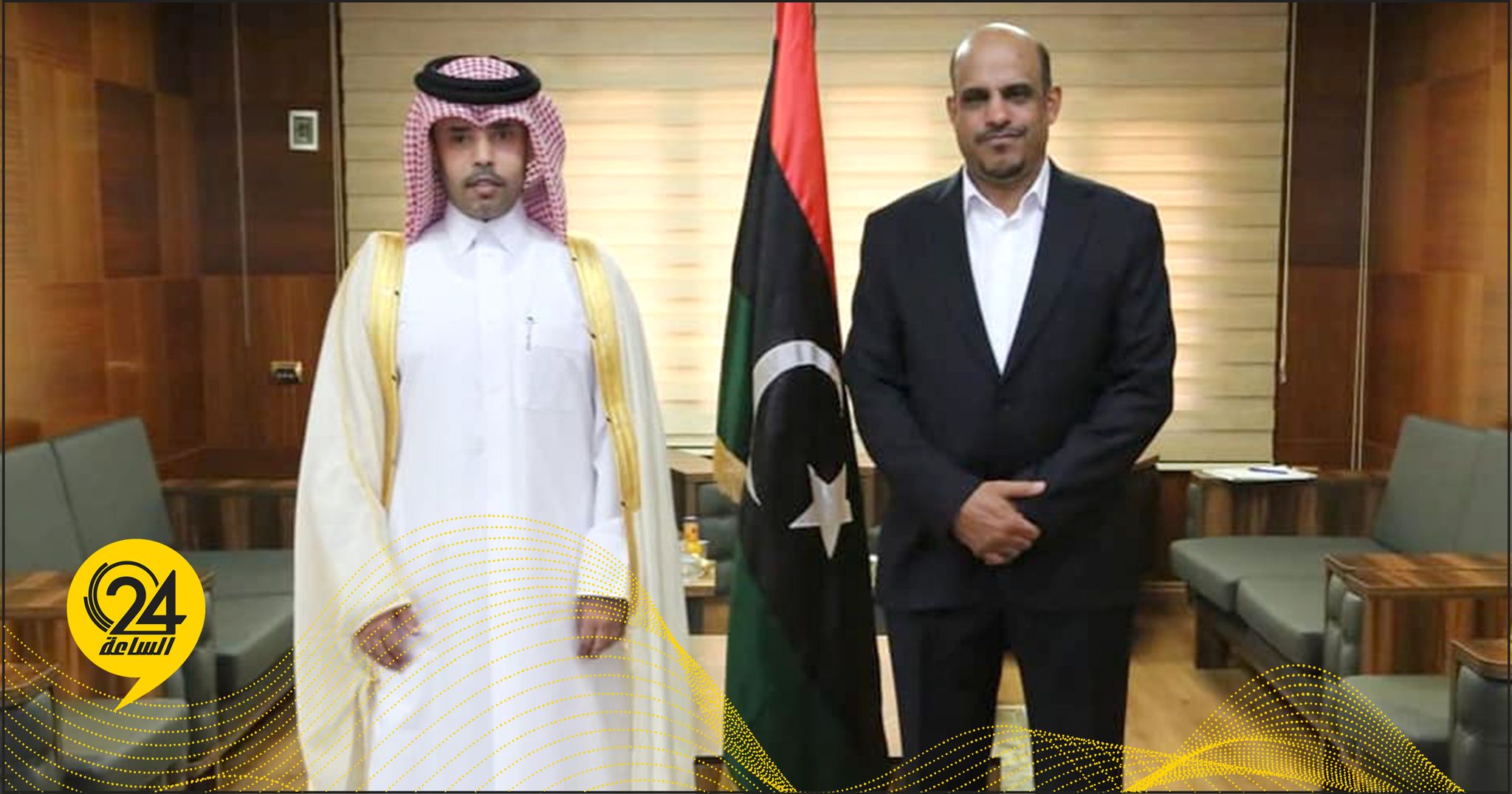 السفير القطري لـ«الجويفي»: سأبذل أقصى جهودي لخدمة قطاع الرياضة في ليبيا