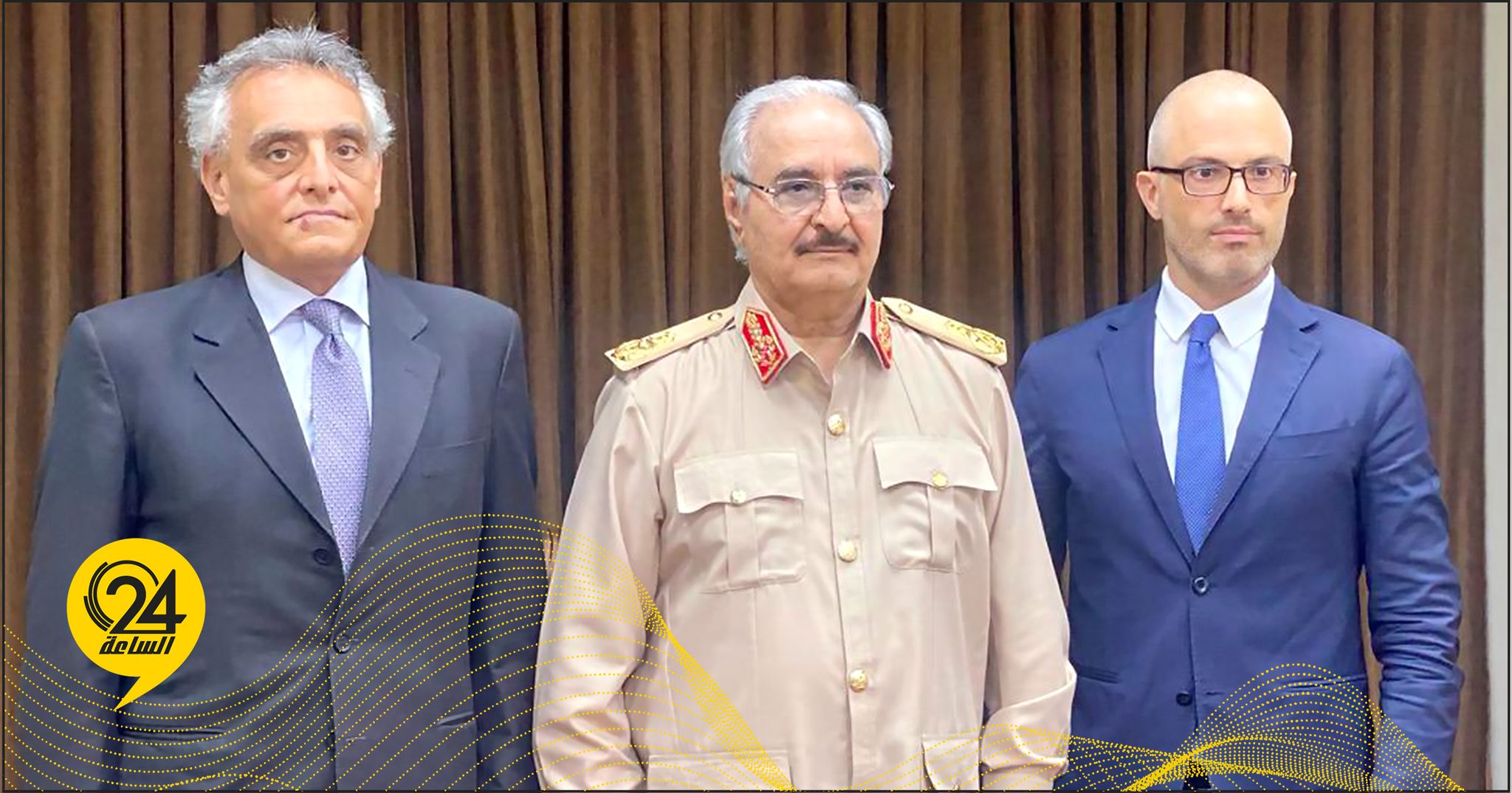 المشير حفتر يلتقي مبعوث إيطاليا الخاص وسفيرها