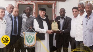 خلال لقائهم عقيلة صالح.. أعضاء نادي النصر يستنكرون الاعتداء على مقر مجلس النواب