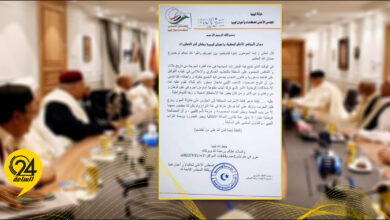 حكماء وأعيان ليبيا: ندعو كافة الأطراف الليبية إلى نزع فتيل الحرب والجلوس على طاولة الحوار