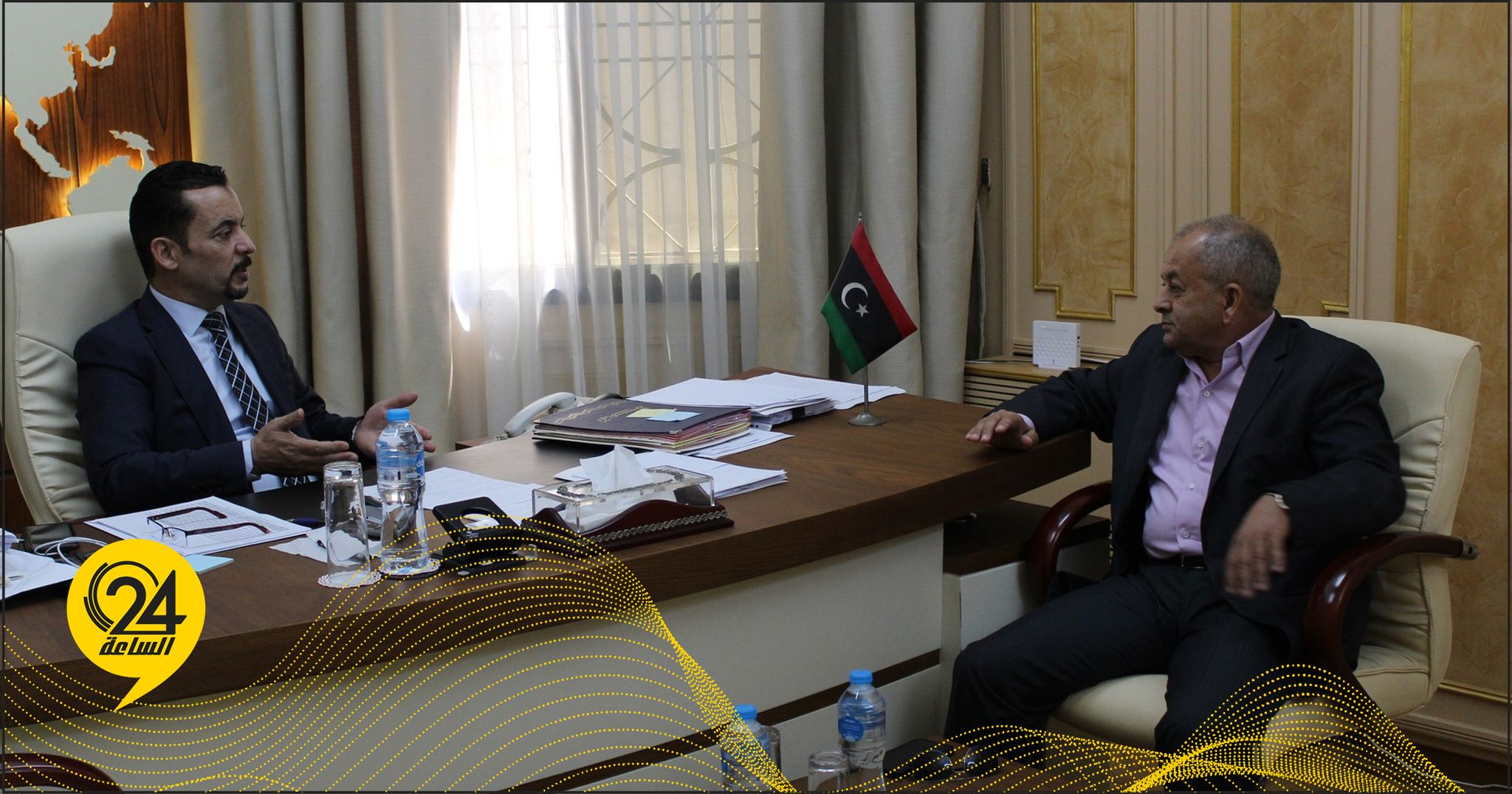 السفارة الليبية بالقاهرة تحتضن اجتماعا لتعزيز الحركة التجارية بين البلدين
