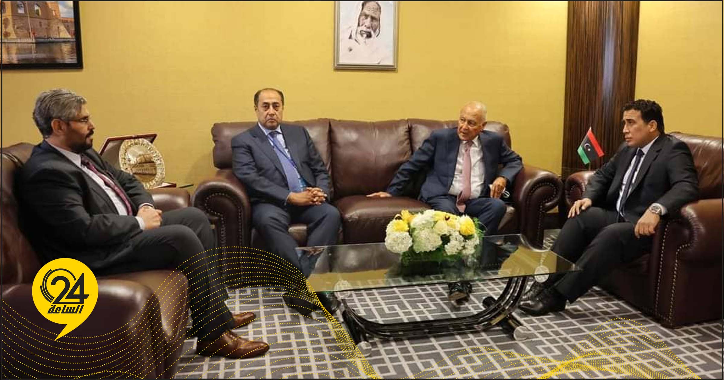 المنفي يلتقي الأمين العام لجامعة الدول العربية