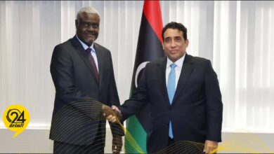 المنفي لـ«رئيس مفوضية الاتحاد الأفريقي»: مثمن دوركم في دعم المسار السياسي في ليبيا