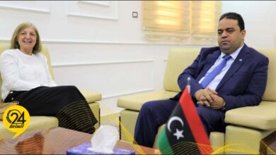 خلال لقائها العابد.. السفيرة الفرنسية: على استعداد لتقديم الدعم والتدريب المهني للشباب الليبي