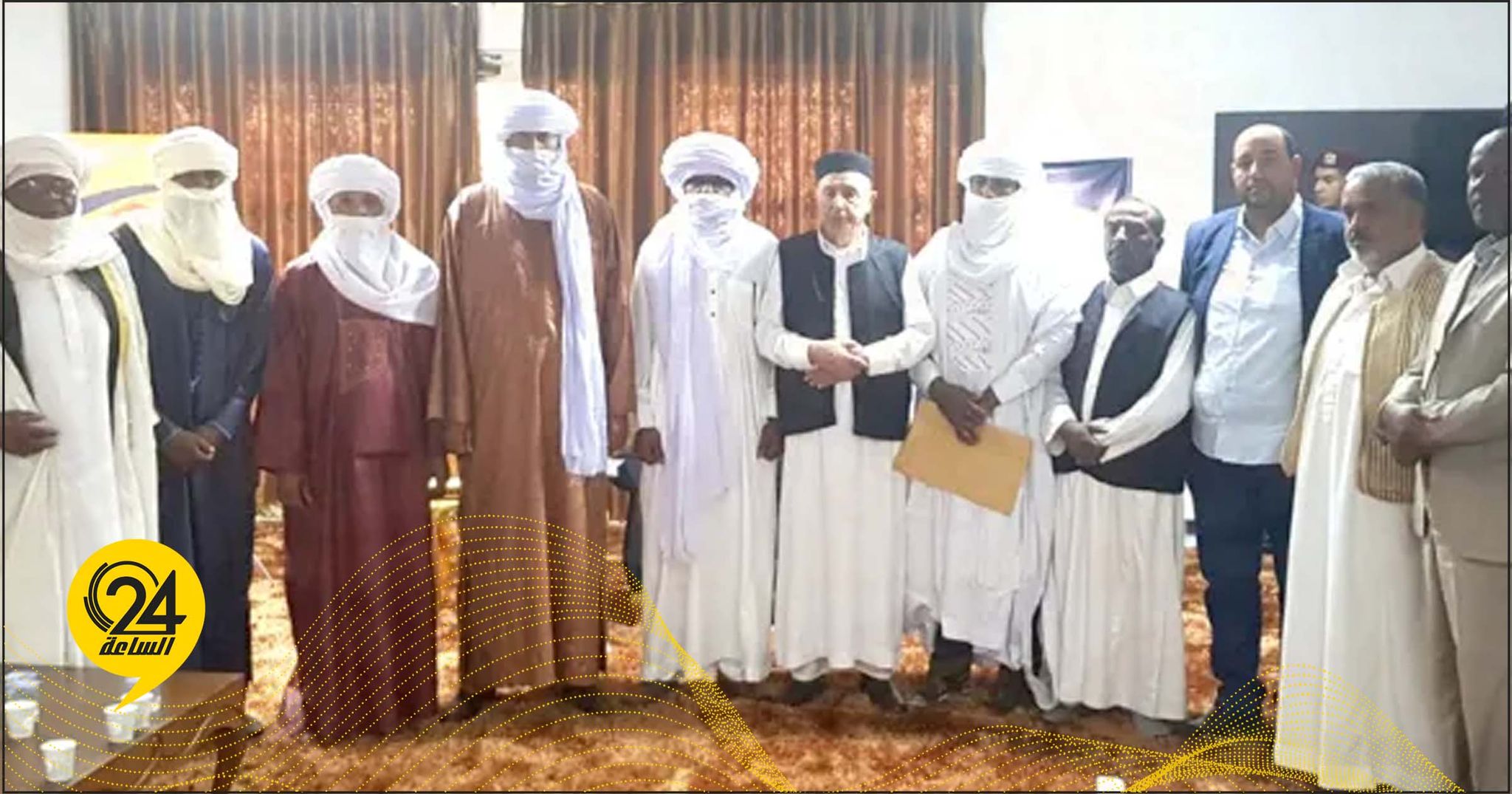 عقيلة صالح يلتقي عددًا من ممثلي قبائل الطوارق