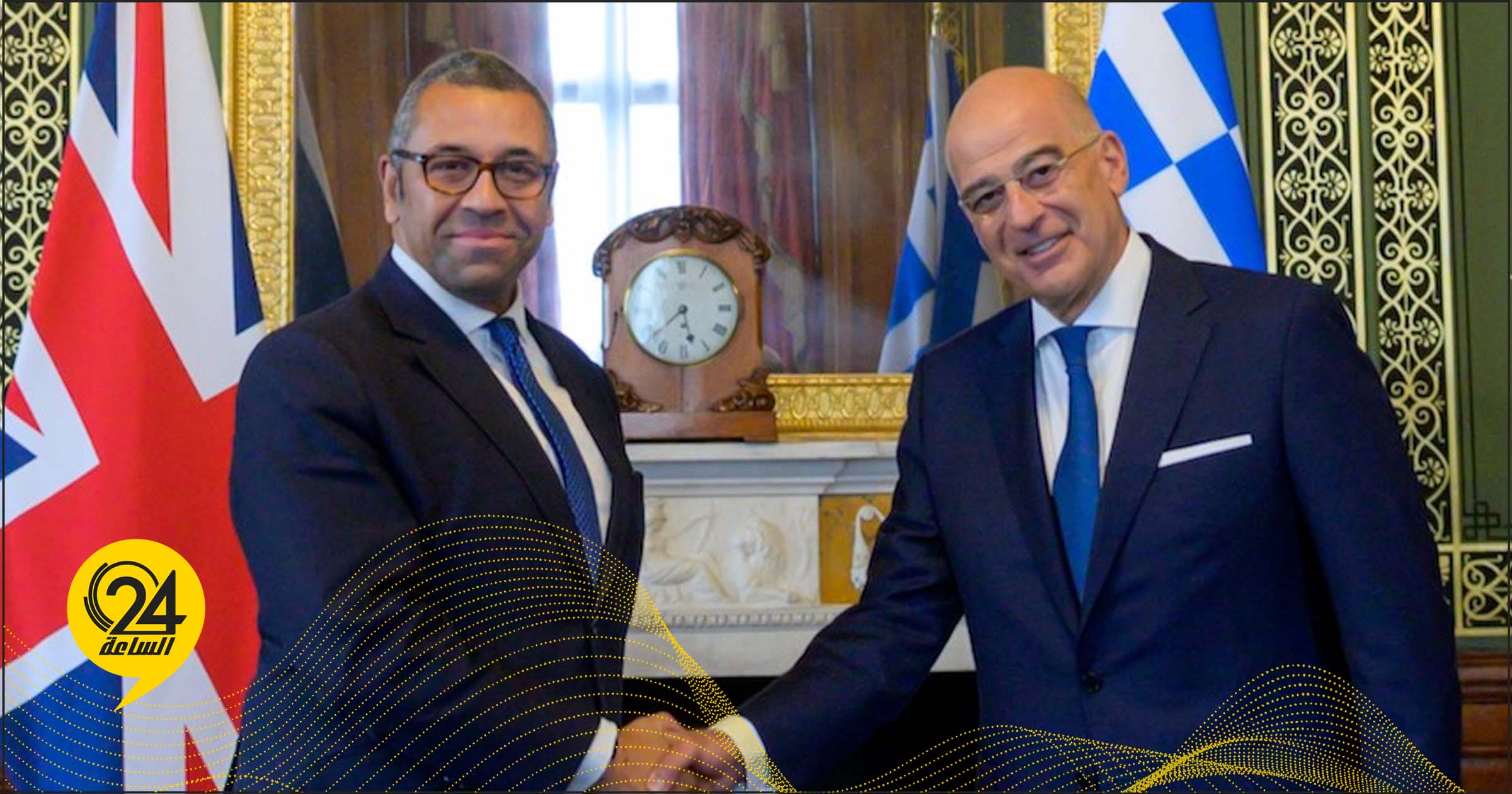 وزير الخارجية اليوناني يبحث مع نظيره البريطاني آخر التطورات في ليبيا