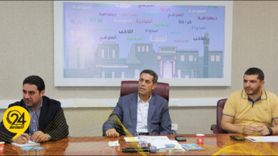 السايح يناقش خطط تطوير العمل بمفوضية الانتخابات
