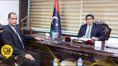 المنفي يبحث مع نائب المشري آلية الوصول إلى اتفاق بشأن القاعدة الدستورية
