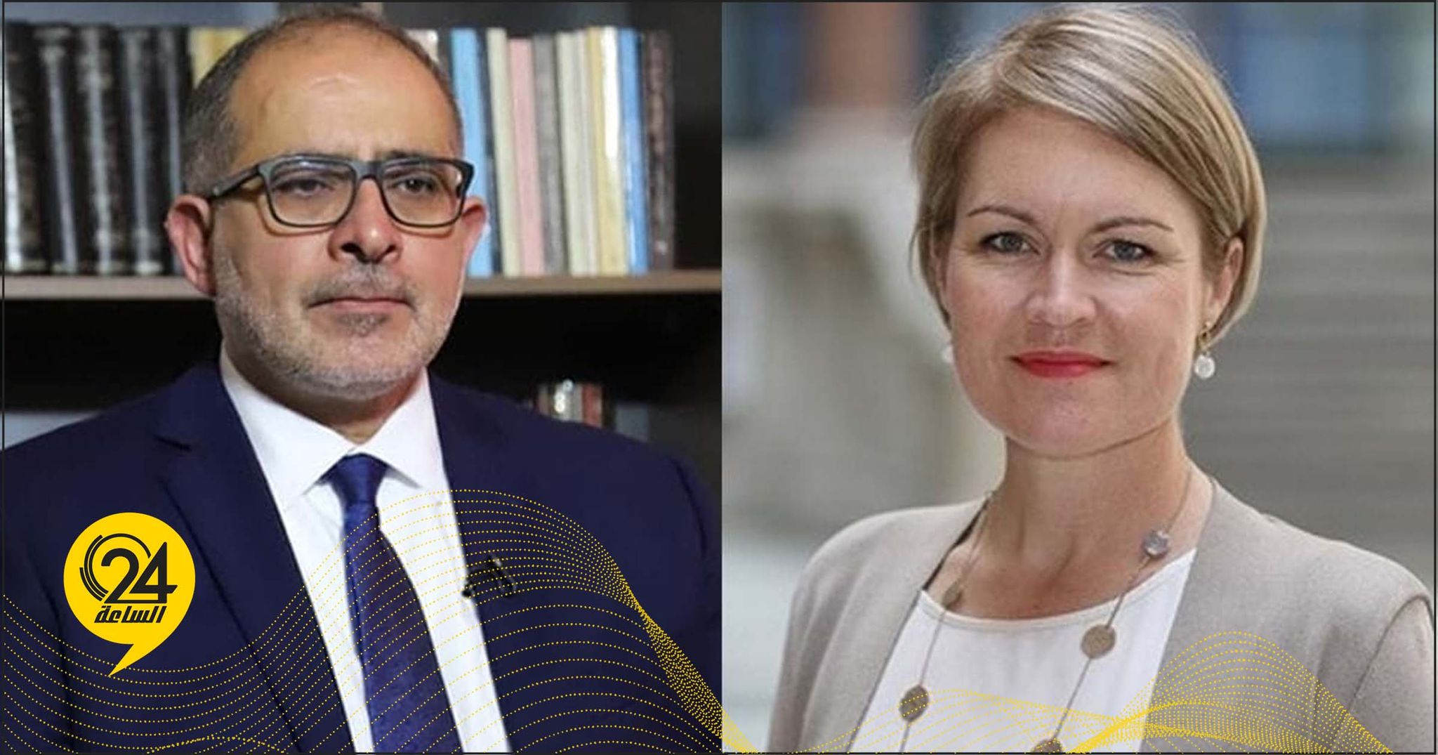النايض: ناقشتُ مع السفيرة البريطانية الطرق المتاحة لحل الأزمة الليبية