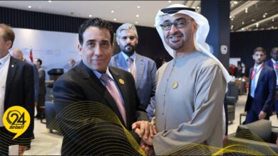 المنفي يلتقي الشيخ محمد بن زايد ووزير خارجيته في قمة شرم الشيخ