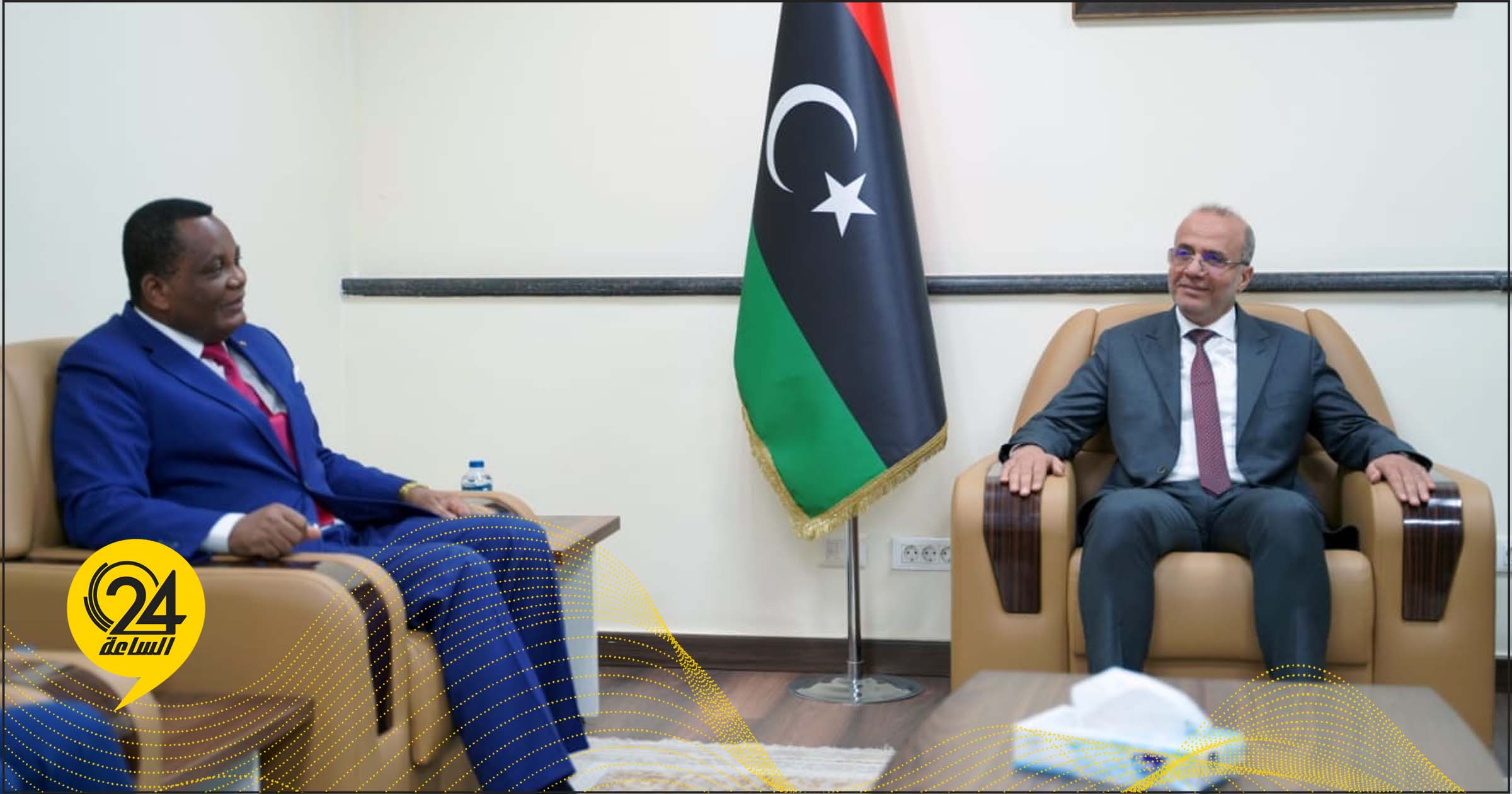 اللافي لـ" مبعوث الرئيس الكونغولي": سنستمر في استكمال مسارات المصالحة الوطنية