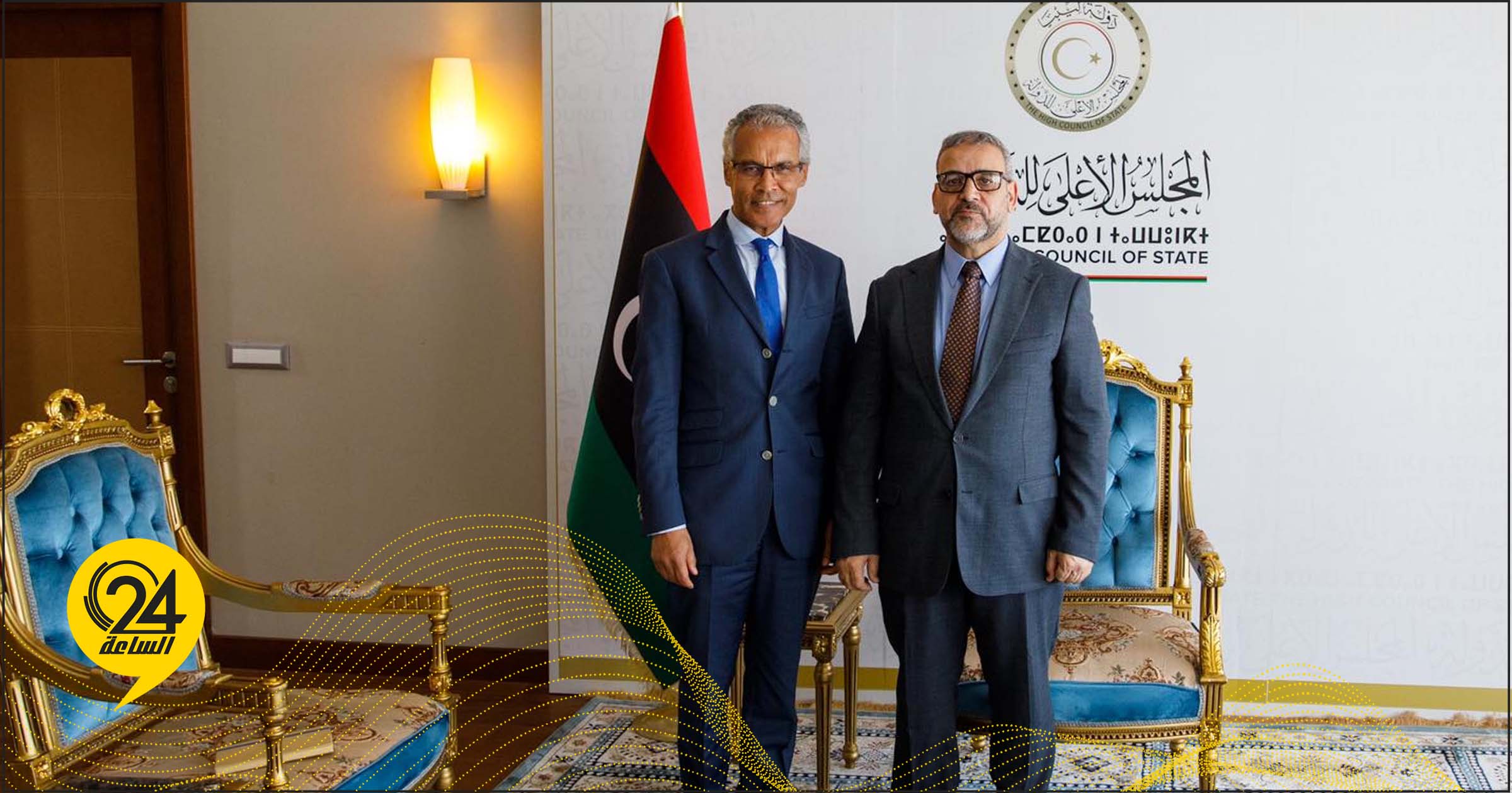 المشري لـ"السفير الفرنسي": المجلس يسعى للوصول إلى قاعدة دستورية سليمة للانتخابات