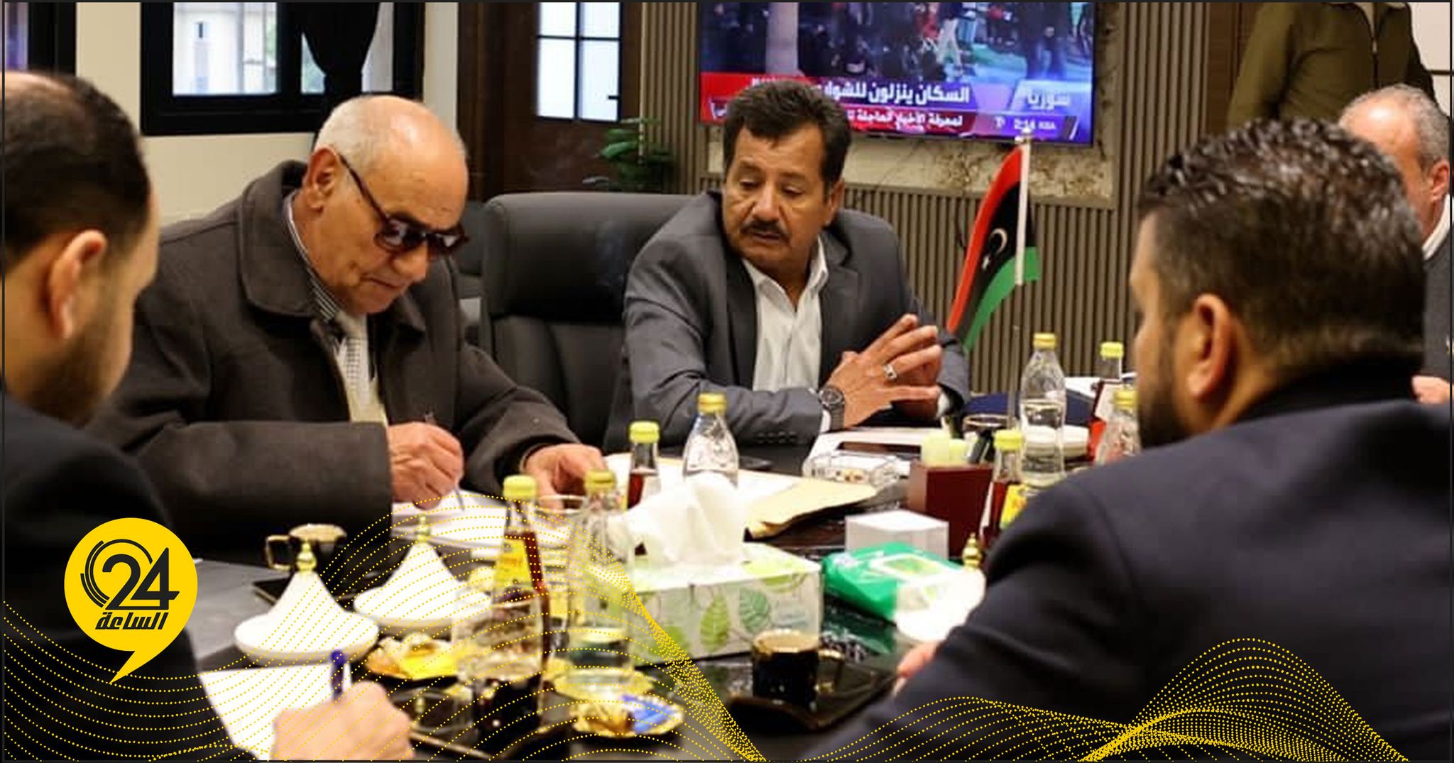 لجنة إعادة الإعمار تناقش الأوضاع الخدمية والأمنية بطبرق