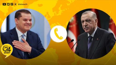 الدبيبة لـ«أردوغان»: نقف إلى جانبكم في التداعيات التي خلفها الزلزال