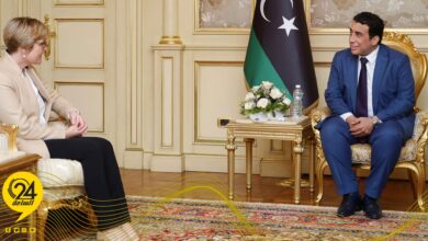 المنفي يبحث مستجدات الأوضاع السياسية والأمنية الليبية مع السفيرة البريطانية