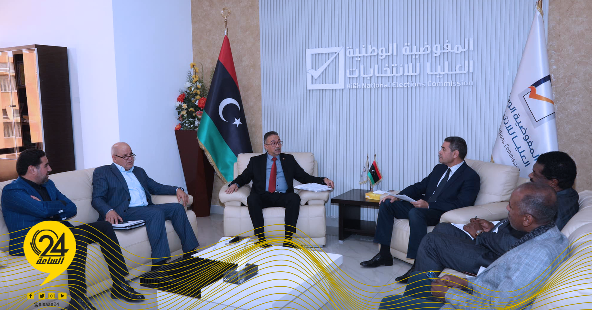 السايح يلتقي لجنة «6 + 6» لصياغة قوانين الانتخابات