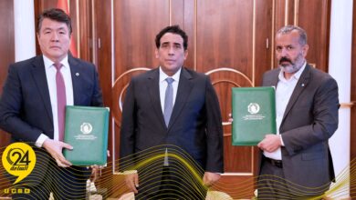 المنفي يشهد توقيع مذكرة تفاهم بين «زراعة الدبيبة» والمنظمة الإسلامية للأمن الغذائي