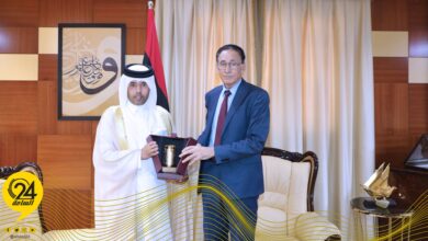 الحويج يناقش مع سفير الدوحة تفعيل الاستثمارات القطرية بليبيا