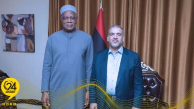 مجلس الدولة: المشري بحث مع باتيلي سبل توحيد الجهود الأمنية والعسكرية