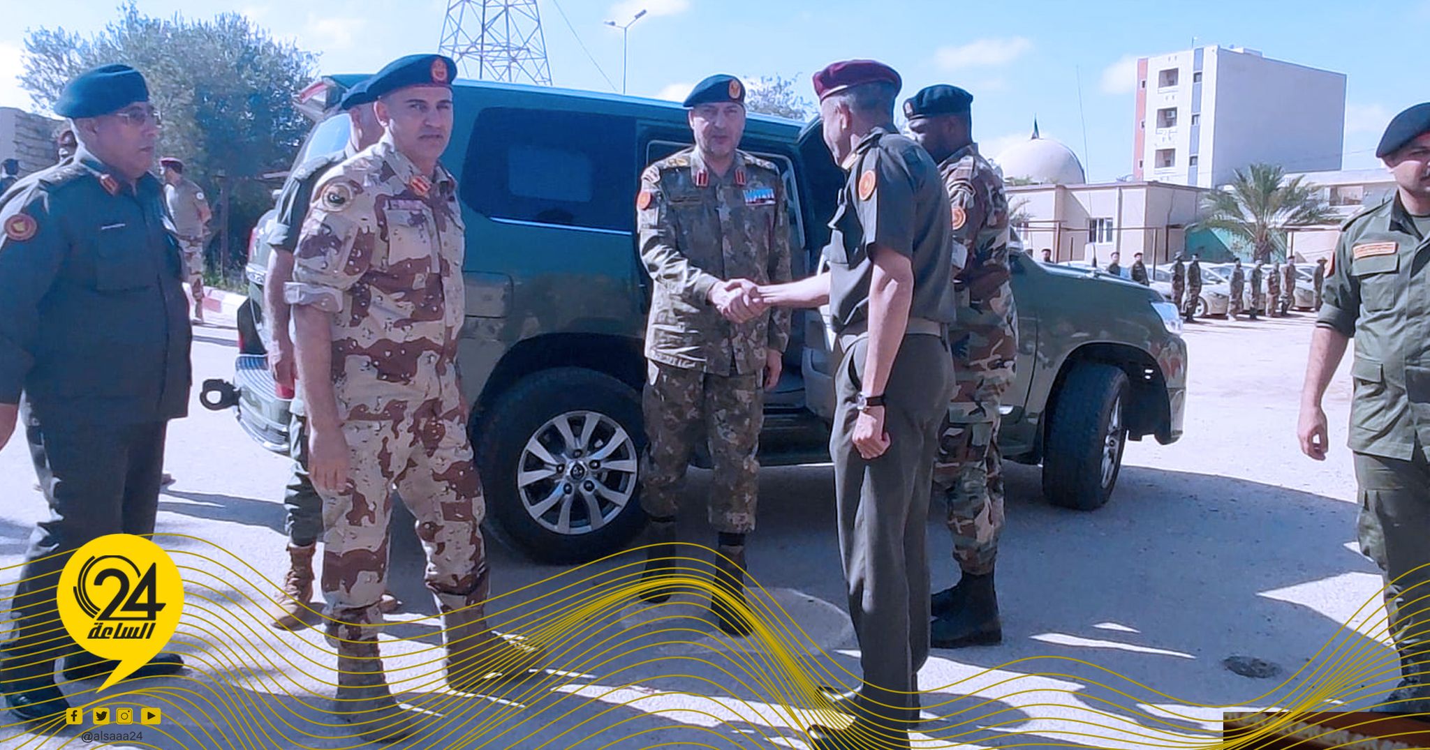برفقة النمروش.. الحداد مدينة الزاوية يفتتح مقر اللجنة الأمنية بالزاوية