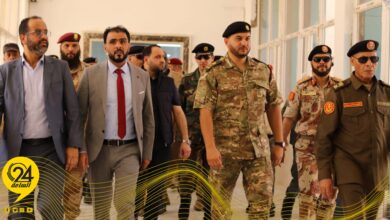 وفد من القيادة العامة والحكومة الليبية يزور مدينة سبها