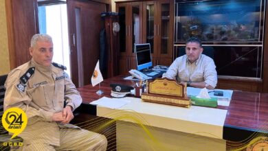 النمروش يناقش مع مدير أمن صرمان "كيفية القضاء التام على كل الجرائم"