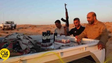 ضبط 20 صندوقا من المشروبات الكحولية على الحدود التونسية