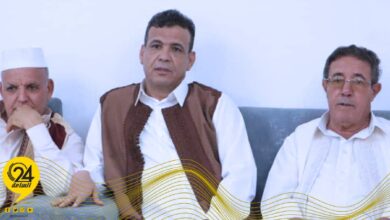 أبوجناح يناقش مع وفد من أعيان وادي الشاطئ مستقبل المشروعات الخدمية