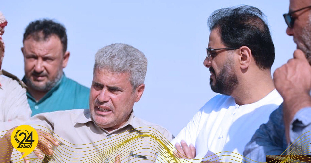 حماد يتابع عمليات الصيانة وإصلاح الأضرار الناجمة عن خط مياه النهر الصناعي المعطوب