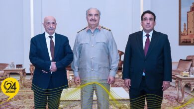 المشير يتفق مع عقيلة والمنفي على تولي البرلمان إجراءات اعتماد القوانين الانتخابية