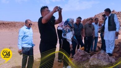 مستثمرون صينيون يتفقدون عدد من المواقع ببلدية القرضة وسبها