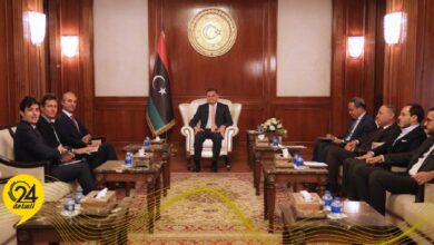 الدبيبة يناقش مع سفير إيطاليا جهود فتح مسارات جوية جديدة بين طرابلس وروما