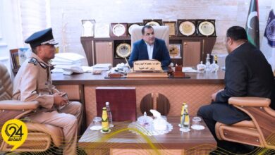 أبوزريبة: ملتزمون بتطوير العمل الأمني في أوجلة وأجخرة