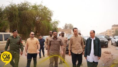 حماد يتفقد خزان الصرف الصحي وعمارات الإسكان العام بسبها