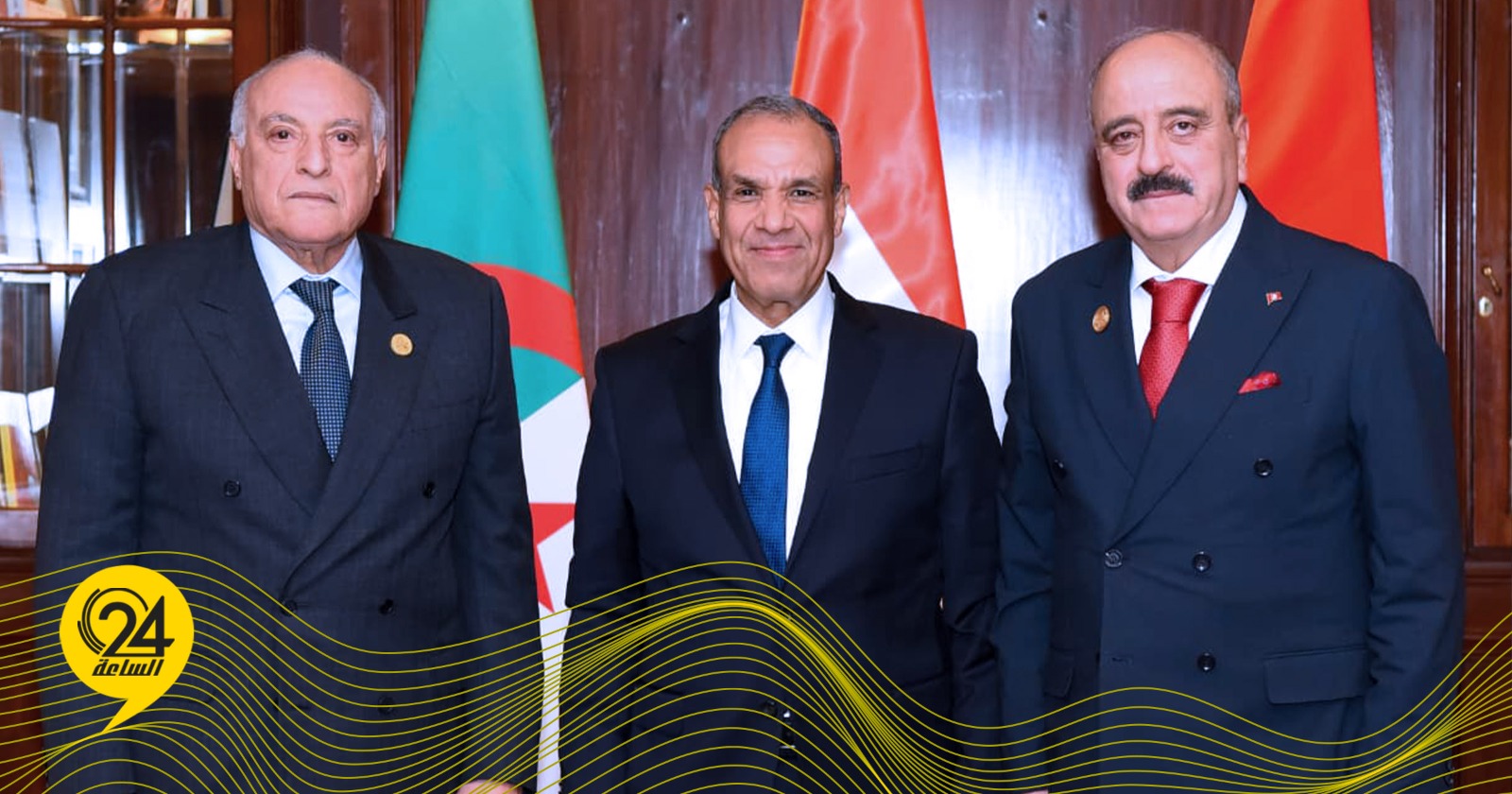 اجتماع ثلاثي "مصري جزائري تونسي" يؤكد أولوية الحل "الليبي-الليبي" ورفض التدخلات الخارجية. #الساعة24 