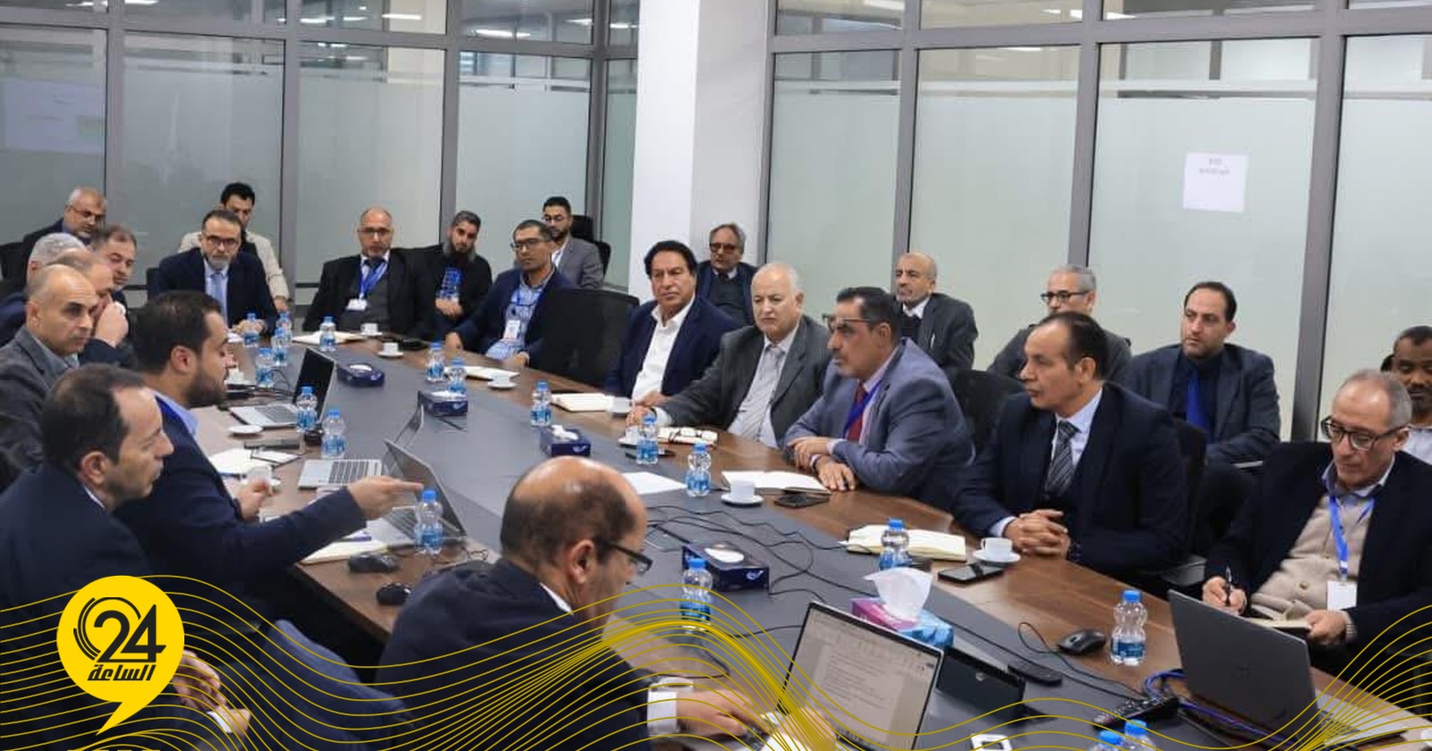 الوطنية للنفط تبحث مع ريبسول برنامجها الاستكشافي في حوض مرزق. #الساعة24 