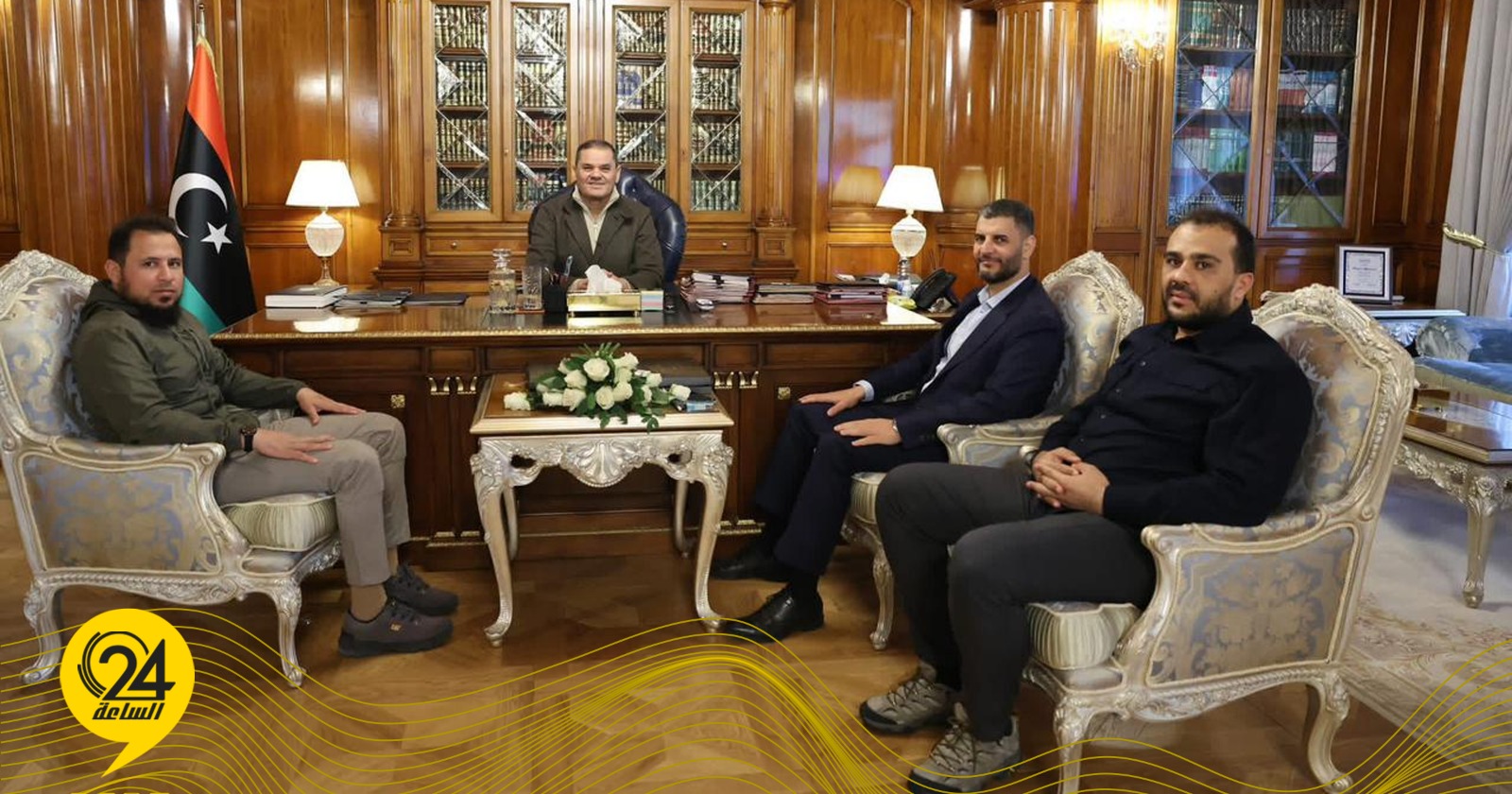 ليبيا – الدبيبة يبحث مع “الطرابلسي والزعبي وحمزة” تطور العمل الاستخباراتي