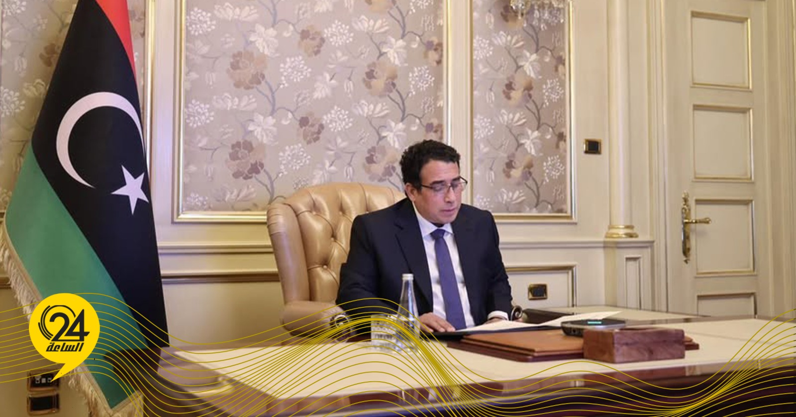 ليبيا – المنفي يشارك افتراضيا في اجتماع القادة الأفارقة بشأن التكيف مع تغير المناخ